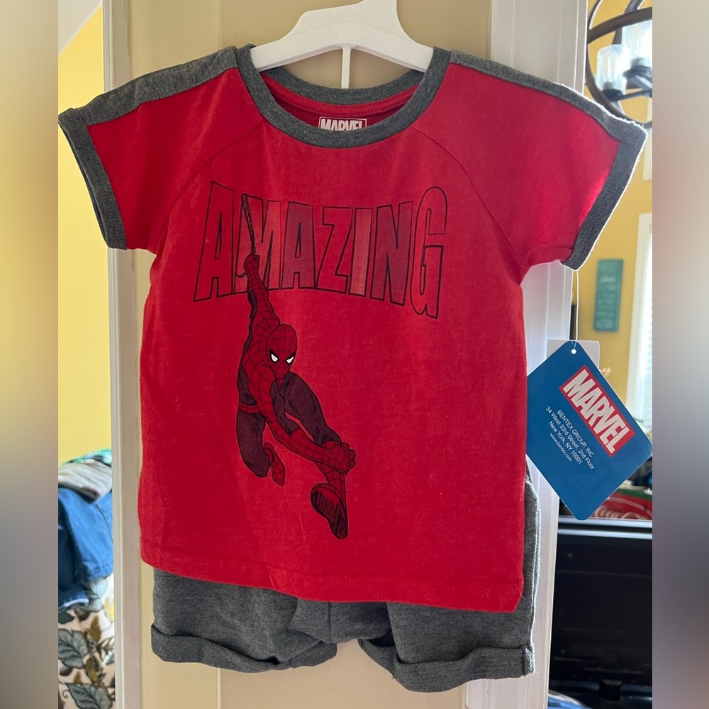 Infant Boys Spiderman Shorts Set, NWT